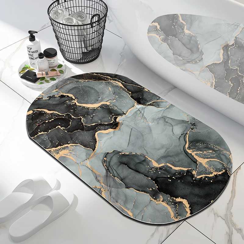 Luxury Nordic tite Bath Mats Bathro Carpet Anti Slip Super Absorbent Floor Foot Mat Quick Dry Shower Toilet Rugs H251129