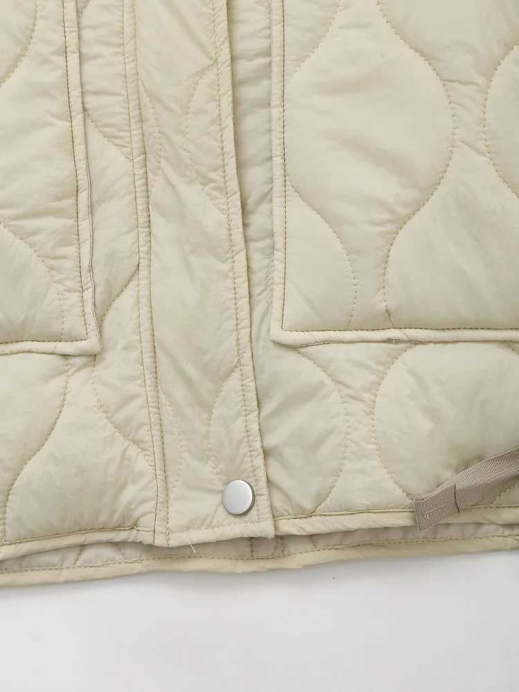 DiYiG WOMAN 2025 Autumn New Fashion Loose Cotton Jacket Short Coat Chic Long Sleeve Thin Cotton Clothes Outerwear MujeT251201