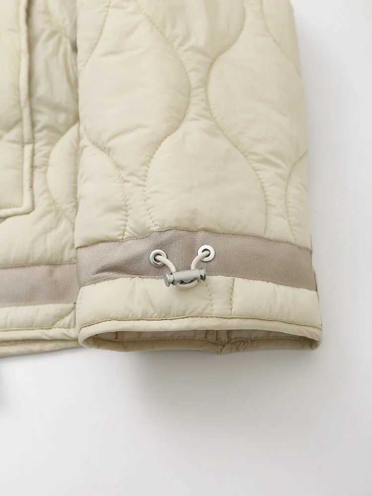 DiYiG WOMAN 2025 Autumn New Fashion Loose Cotton Jacket Short Coat Chic Long Sleeve Thin Cotton Clothes Outerwear MujeT251201