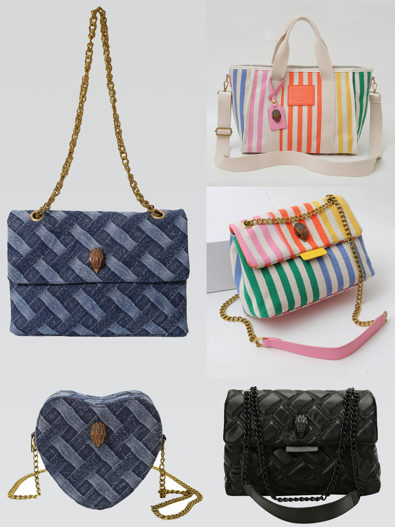 Mirror quality kurtly gegier bag luxury designer bag London Geiigersity Bag Women Salesperson Evening Small Heart Purse Crossbody Shoulder Strap Flap Kurtly Bags