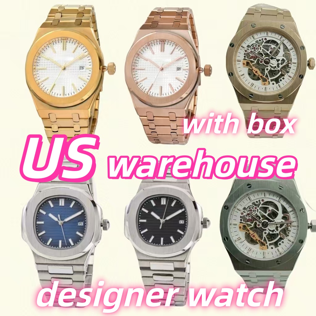 watch designer watch watches men luxury watch skeleton mens watch waterproof stainless steel 41mm size with box