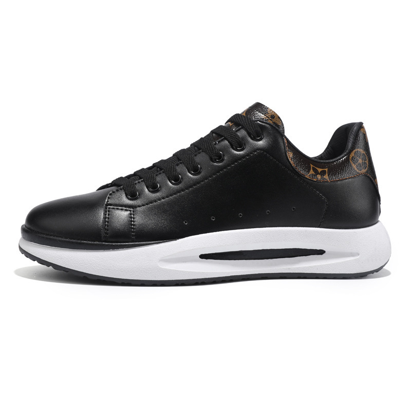 New Design Men's Casual Shoes 2025 New Style Fashionable Korean style leather board shoes Low-top lace-up classic white sneakers Casual shoes Fre