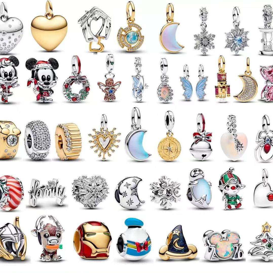charms 925 silver charm for bracelet charm designer bead new Santa Claus cartoon bead DIY accessory suitable for women charm bracelet888