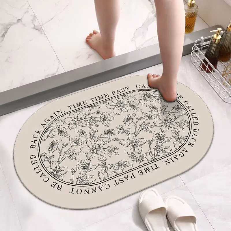 Soft diat d bathro absorbent floor mat non-slip quick-drying foot mat toilet door mat toilet carpet H251129