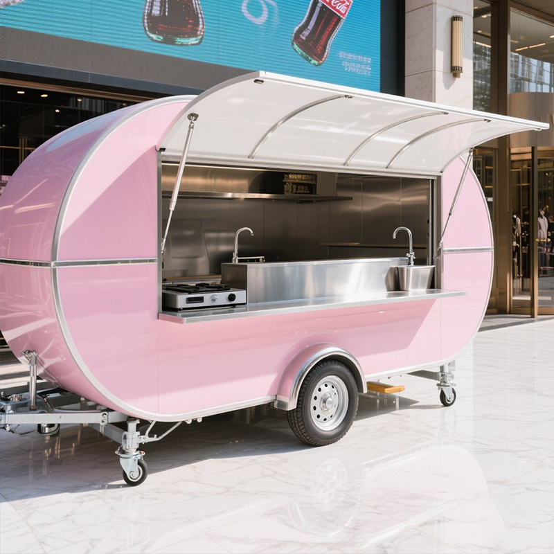 Professional Beverage Trike with Food-Grade Trailer for Coffee and Bubble Tea