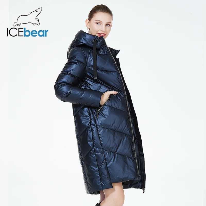 ICEbear-Mid-length Hooded Jacket for Women Warm Cotton Coat Casual Parkas for Ladies Fashion Brand New Winter GWD20302D 2T251201