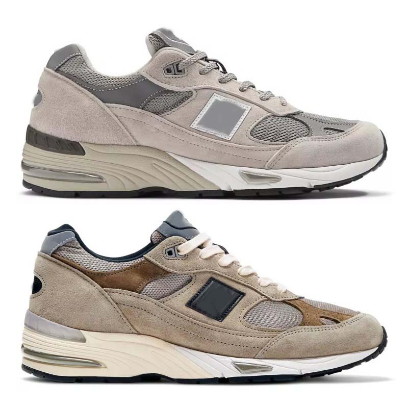 New 991 Height Increasing Wear Resistant Retro Sports Shoes for Couples Running Breathable Men and Women Casual