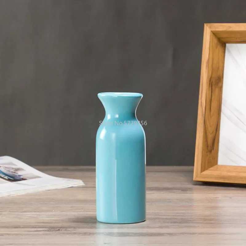 Red Ceramic Vase Blue Wedding Vase He Decoration Gifts Y251201