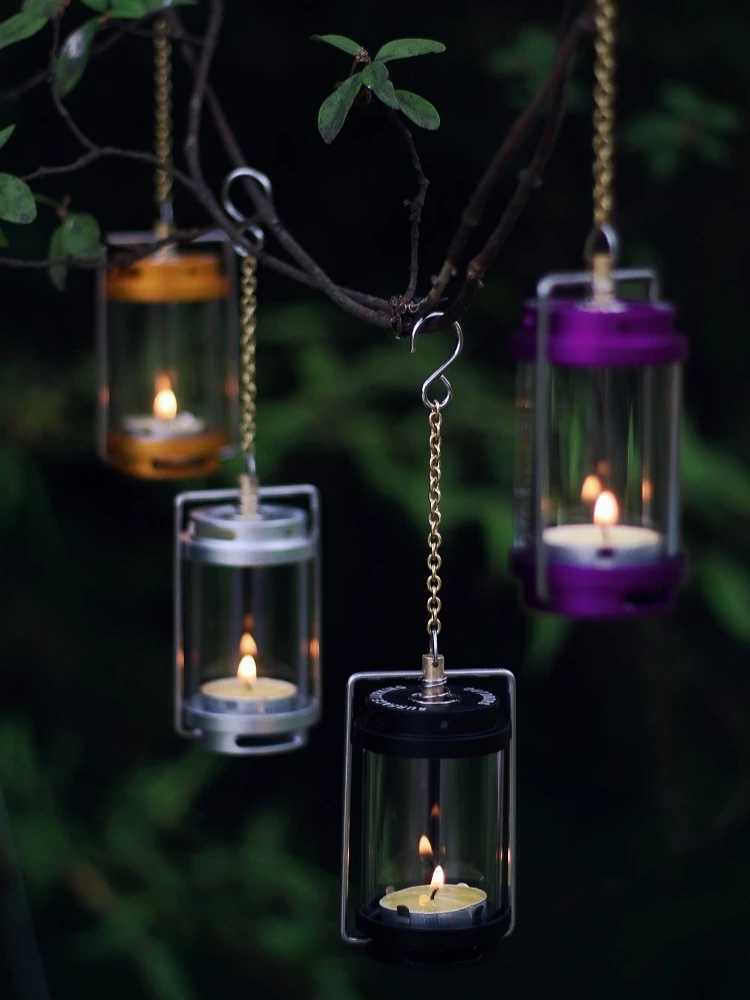 MOUNTAINHIKER Outdoor Candle Light Set Picnic Camping Retro Decorative Ambience Light Creative Desktop Bedside Candle Light M251201