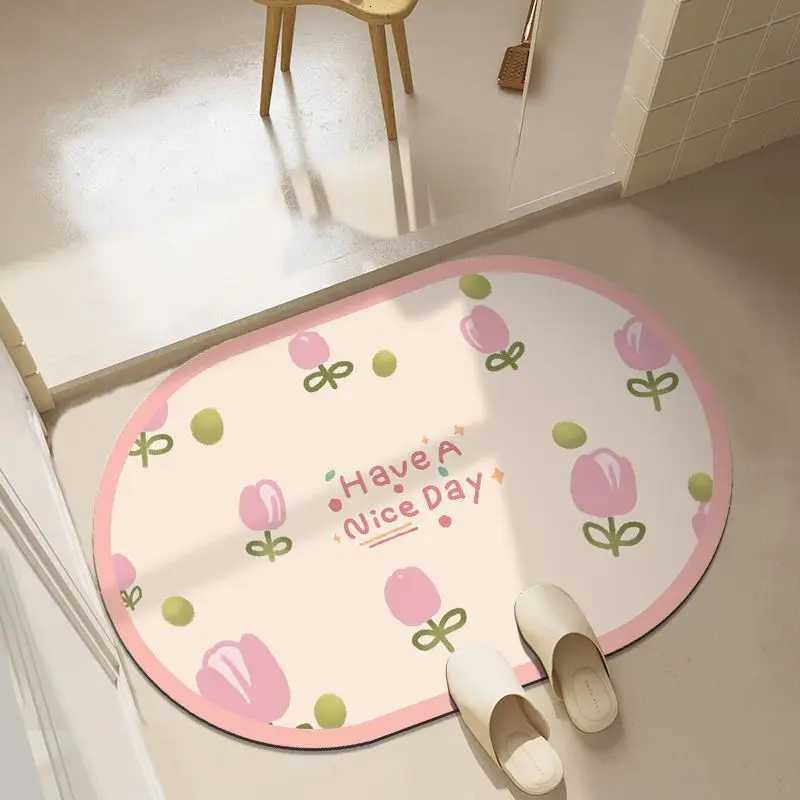 Bathro absorbent floor mat diat d quick-drying toilet bathro door non-slip mat floor mat foot mat H251129