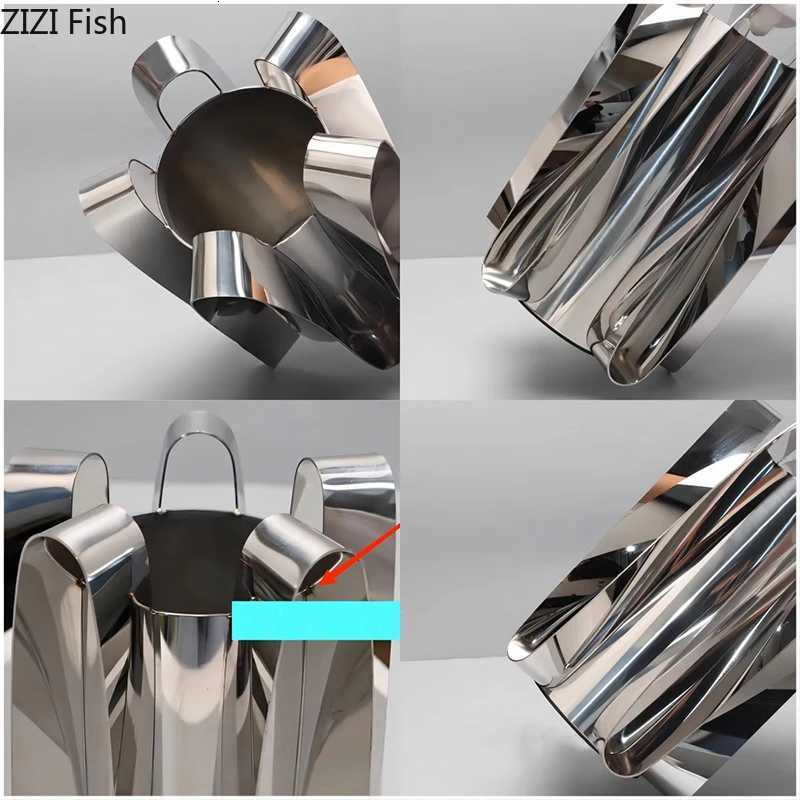 Silver-plated Metal Vase Artificial Flower Decorative Flowers Pots Desk Decoration Floral Arrangement Ro Aesthetic Decor Y251201