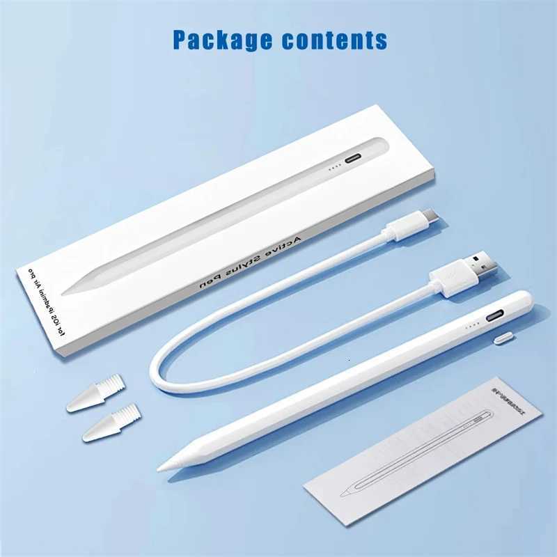 For Pencil 2 1 Palm Rejection Power Display iPad Accessories iPad 2022 2021 2020 2019 2018 Pro 11 129 Air Mini Stylus Pen C2512012