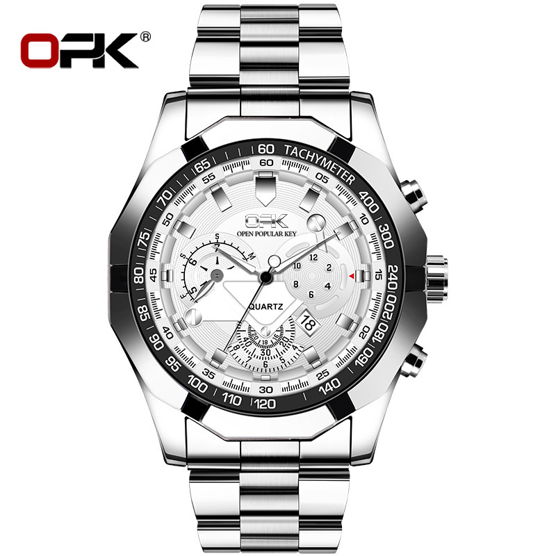 OPK Free Shipping New Designer Watch High-end Casual Calendar Quartz Watch Luxury High Society Men's Watch