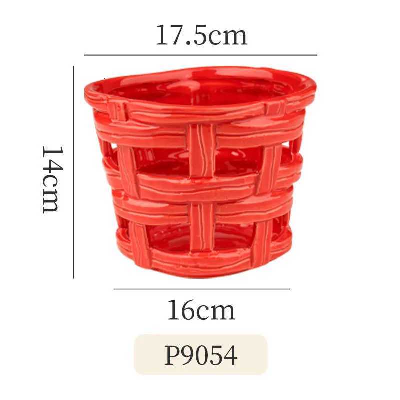 Red Love Ceramic Vase High-grade Ins High-value Flower-arranging Table Top-grade Vase He New Year Decoration Ornaments Y251201