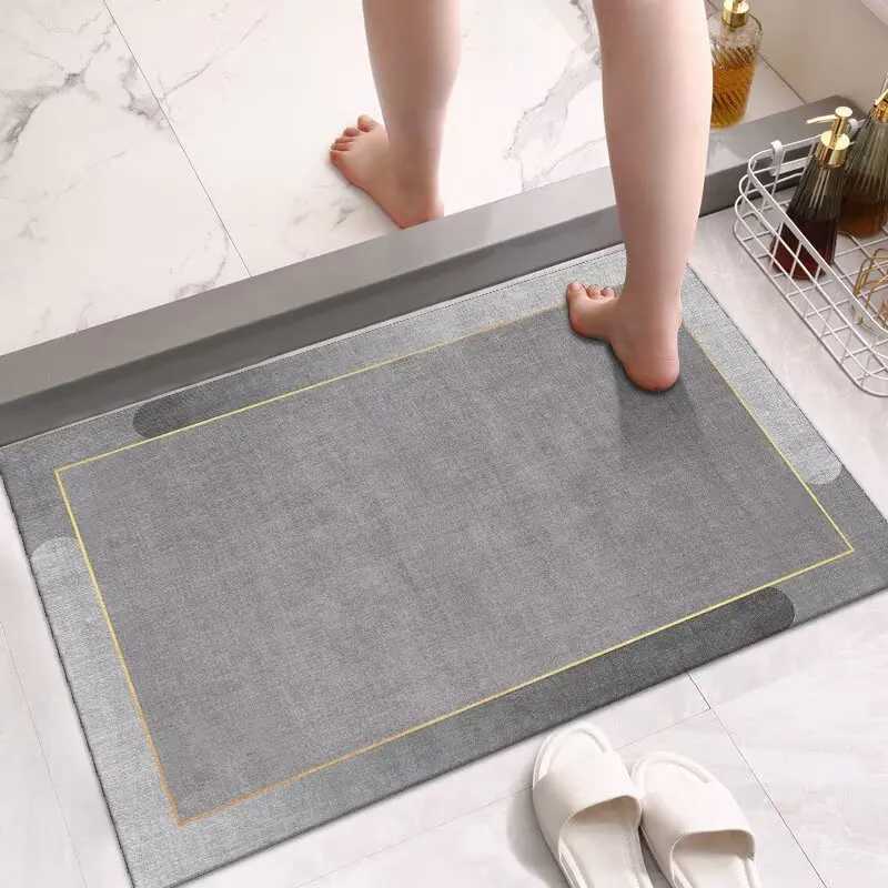 Bathro floor mat diat d water-absorbing and anti-dirty cushion toilet non-slip carpet at the door of the bathro H251129
