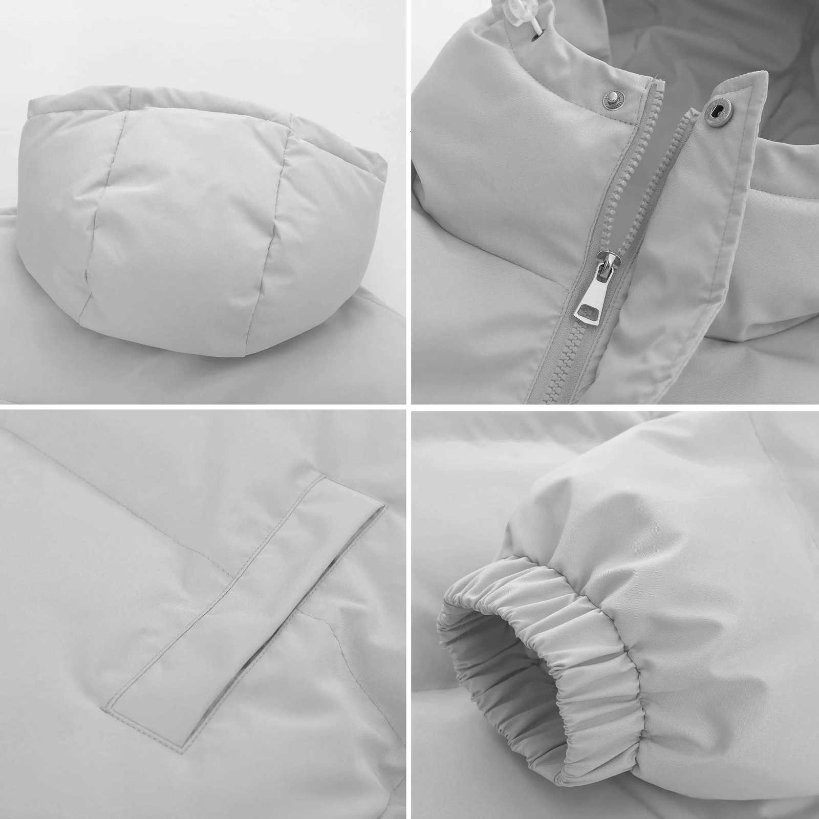 Winter Parkas Women 2024 New in Casual Solid Loose Thick Warm Jackets Hood Coats Female Down Outerwears Chaquetas Parkas MujerT251201