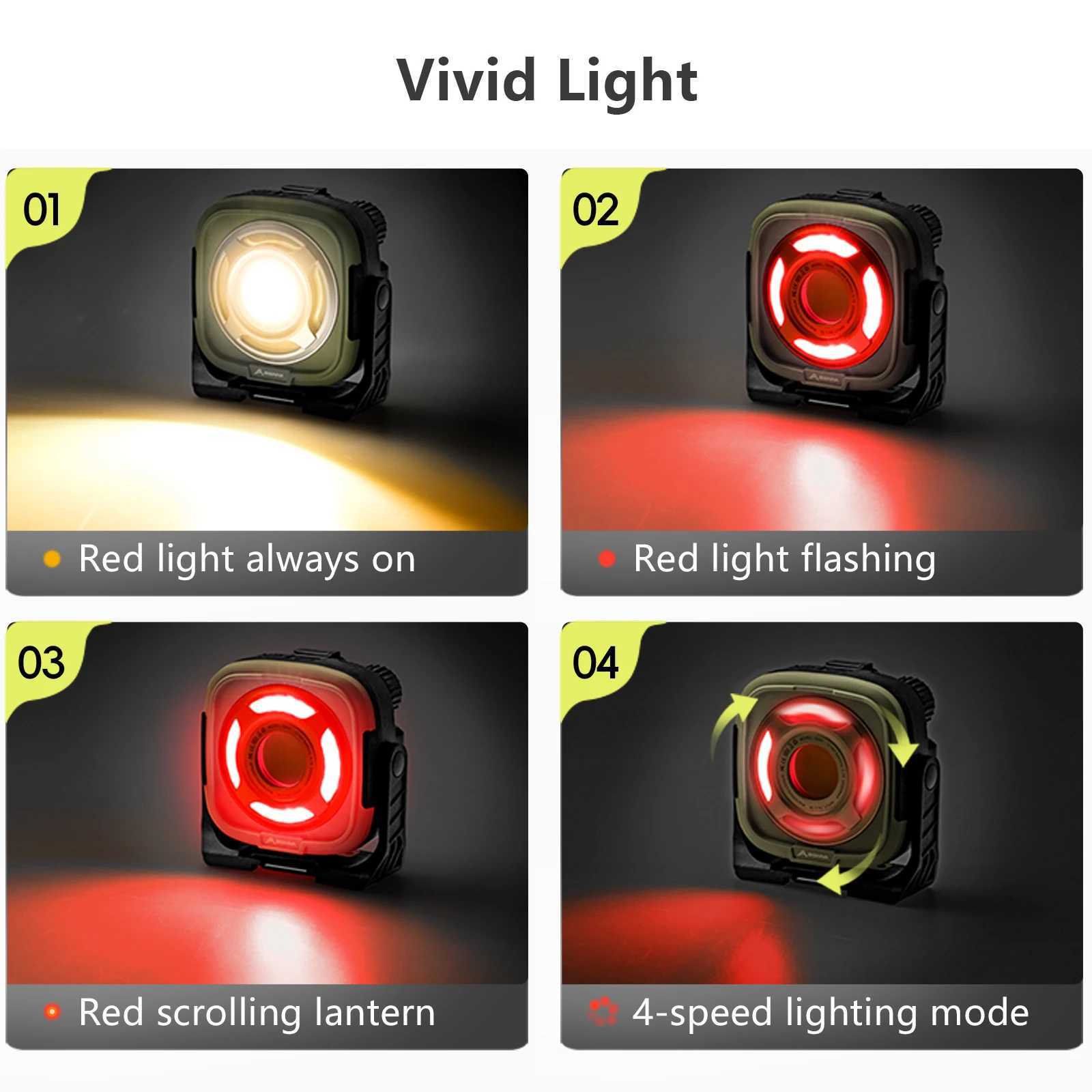 BISINNA Camping Lantern Rechargeable High Lumens Portable Tent Light for Hiking Picnic Traveling M251201