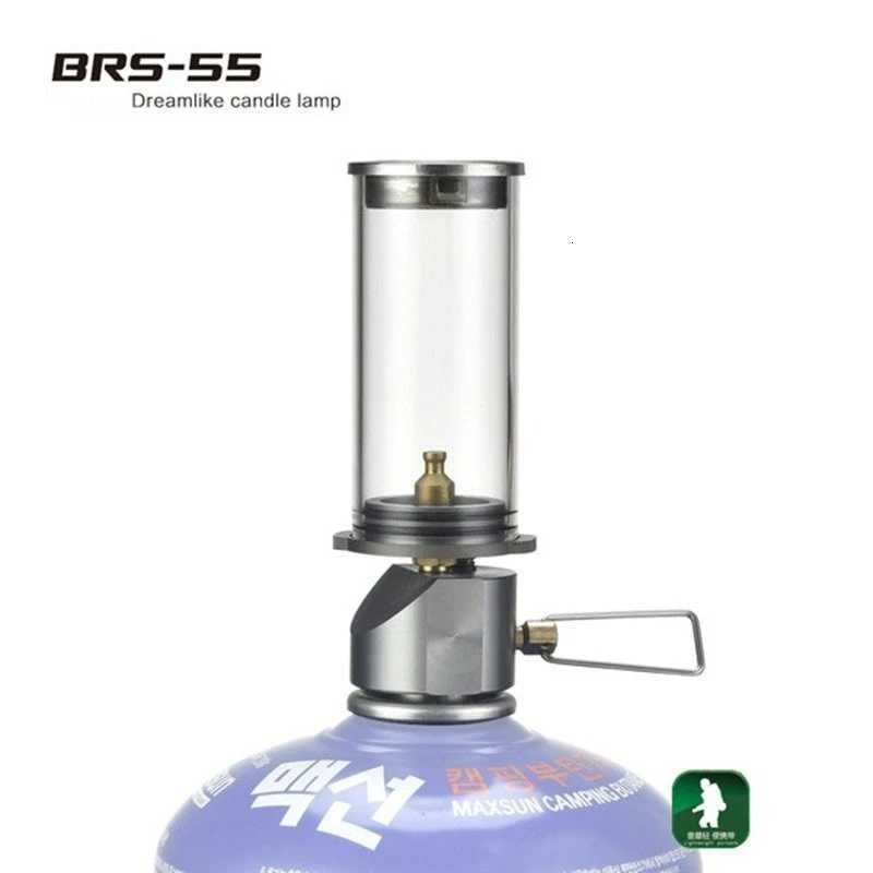 BRS-55 Dreamlike Candlelight Lamp Tent Lighting Equipment Camping Lamp Windproof Gas Candle Lamp Outdoor Camping Lights M251201