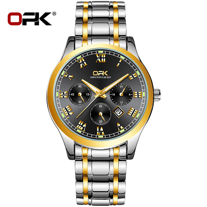 OPK Free Shipping New Designer Watch Manufacturer Hot Selling Dropshipping Cross-border Luminous Quartz Watch Men's Watch Male Watch