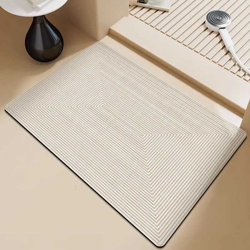 VIKAMA Bathro Diatite Floor Mats Restro Absorbent Foot Mats Non-Slip Bathro Kitchen Carpet He Decoration H251129