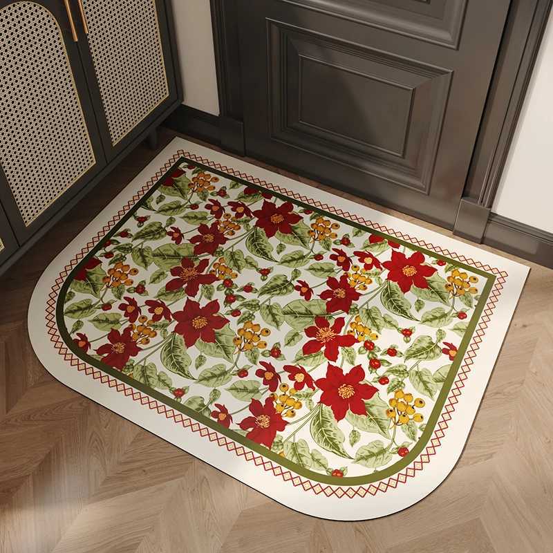 Simple Retro Door Mat Outdoor Indoor Welce Mats Front Doormat Non Slip Vintage Entrance Rugs H251129