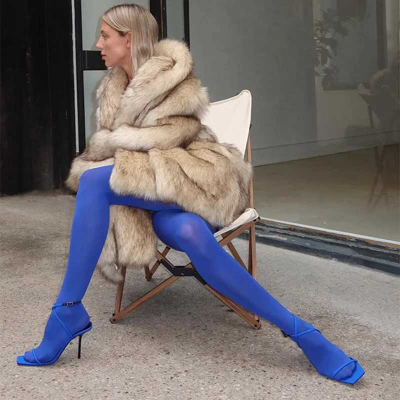 Female Outerwear Luxurious Fashion Lapel Faux Fur Midi Coat Women Street Long Sleeve Oversize Cardigan Jacket Winter Thick WarmT251201