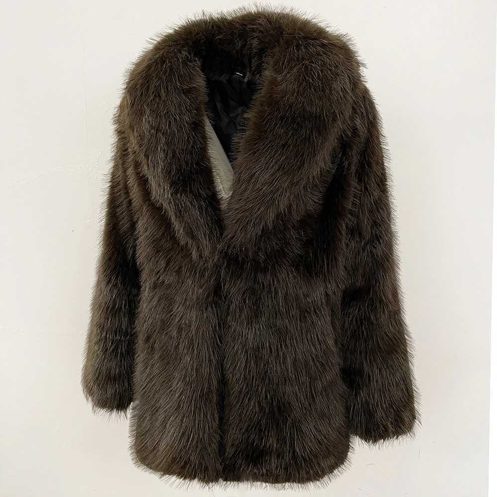 OFTBUY Eco-friendly Fur Women New Autumn Winter Fashion Faux Fur Coat Female Belt Black Fluffy Jacket Fake Fur Outerwear SpringT251201