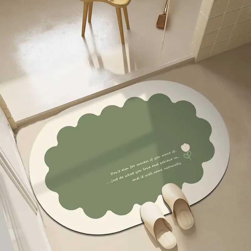 Bathro absorbent floor mat diat d quick-drying toilet bathro door non-slip mat floor mat foot mat H251129