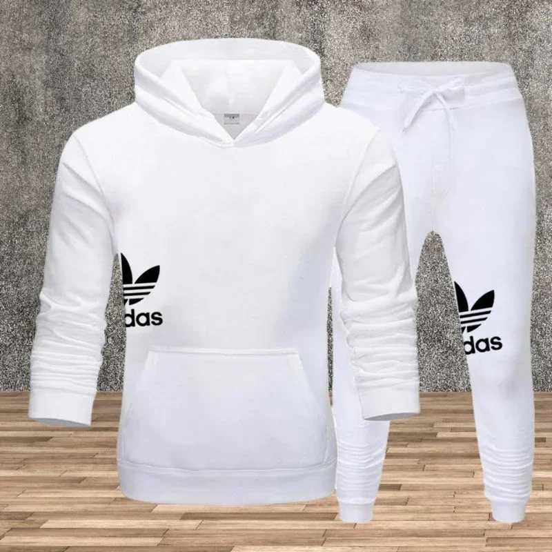Mens sweatshirt set autumn and winter fitness fashion jogging exercise set autumn and winter fashion comfort feature two-piec M251201