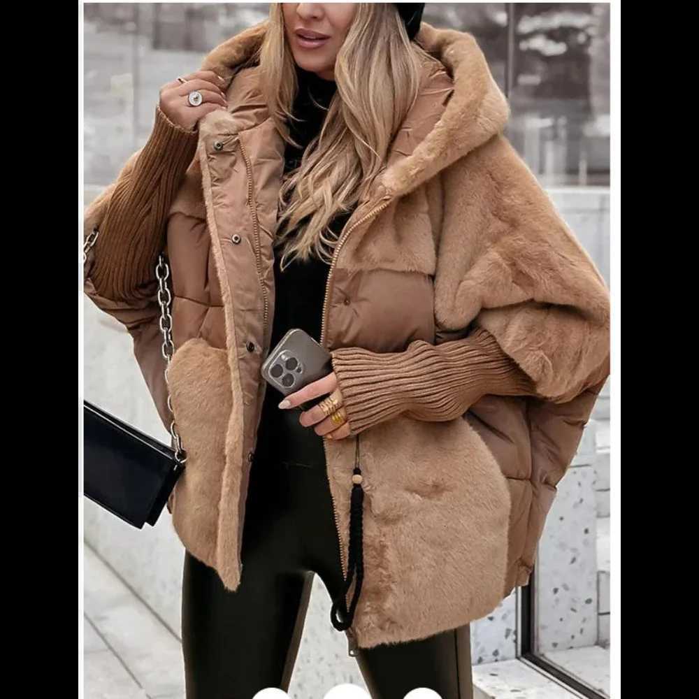 Winter Jacket Women 2025 Loose New Down Jacket Hooded Long Sleeve Winter ClothesT251201