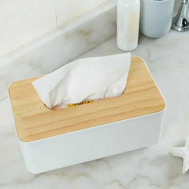 Plastic Tissue Box Organizer Holder Napkin Case He Dining Coffee Table Remote Control Dispenser Warm Color Desktop Storage H251201