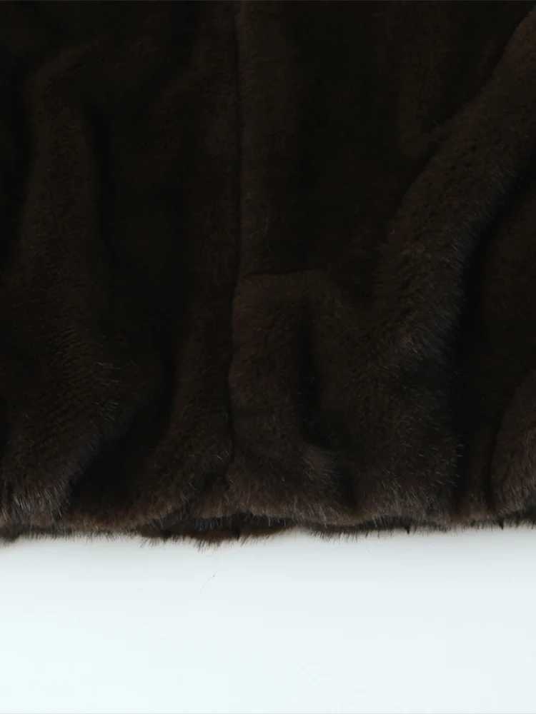 European and American style 2025 autumn new products womens clothing temperament faux fur effect versatile jacket coatT251201