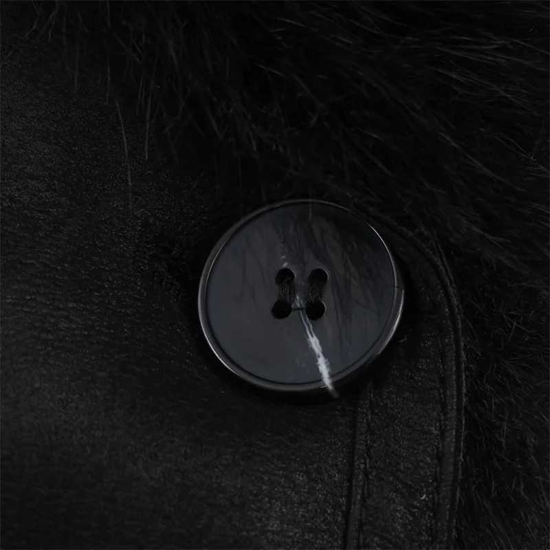 Women Faux Fur Coat 2025 Autumn Winter Fashion Worn on Both Sides Parkas Thicken Coat for Women Casual Chic Ladies Long JacketT251201