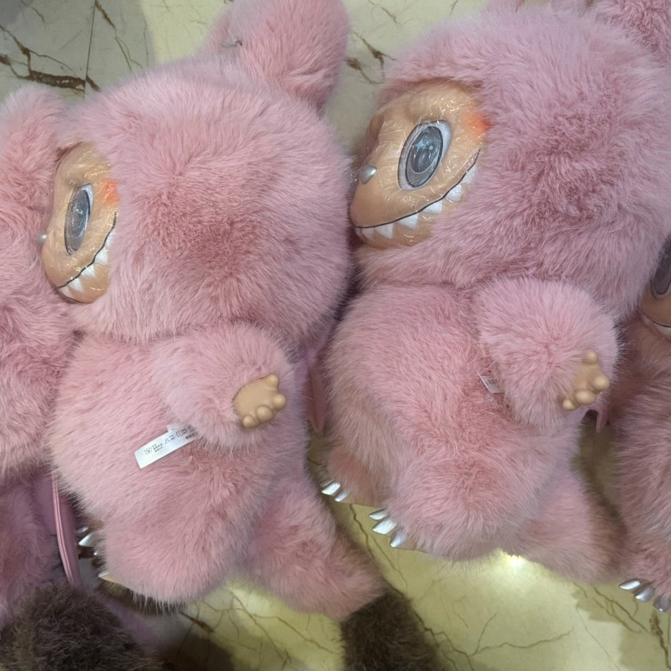 58Cm Labubu The Monsters ZIMOMO Labubu Angel In Clouds I Found You Cute Vinyl Face Doll Big Plush Toy Dolls Blind Box Toy