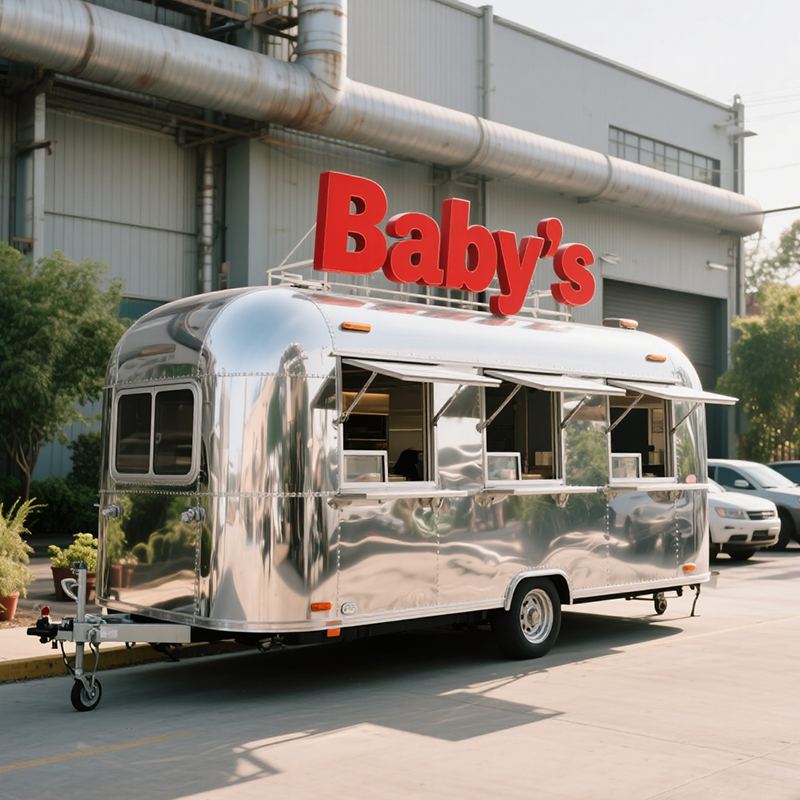 Compact Electric Food Cart: 4-Wheel Design for BBQ, Street Snacks, Cold Drinks & Milk Tea