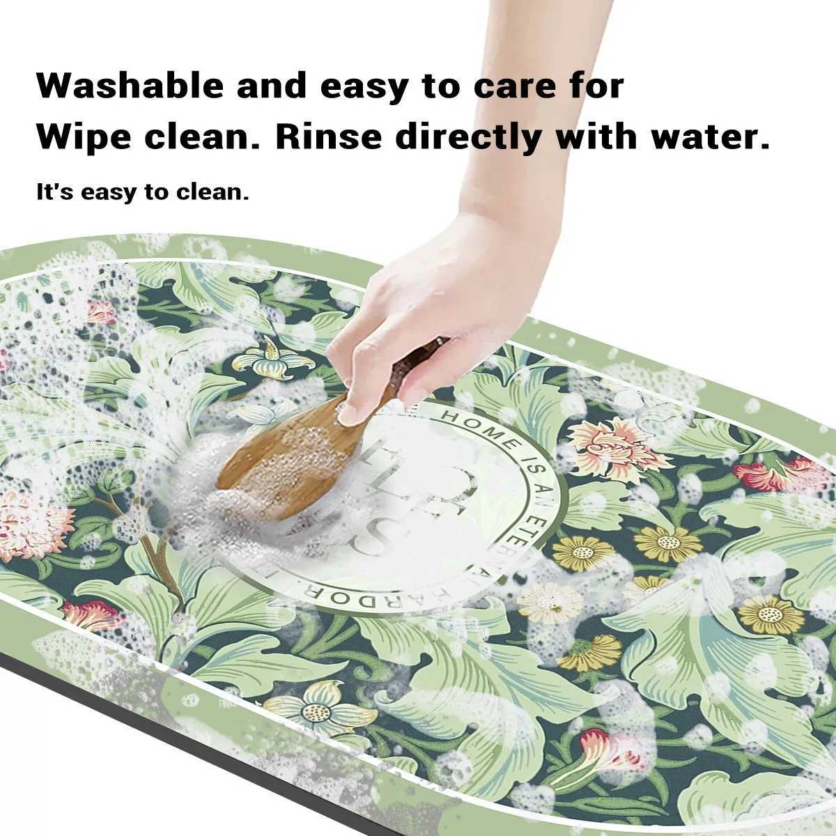 tite Bathro Bath Mat Non-Slip Quick Dry Floor Mats Shower Pad Super Absorbent Toilet Carpet Entrance Doormat Washable H251129