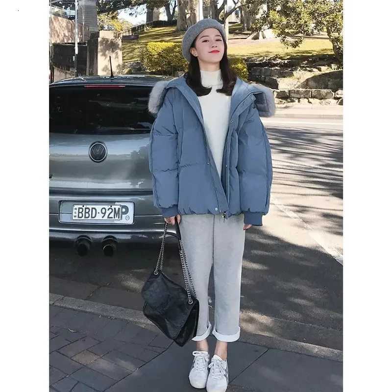 Winter Harajuku Hooded Loose Zipper Jacket Women Thicken Warm Long Sleeve Fashion Parka Solid Oversize Korean Solid Coats FemaleT251201