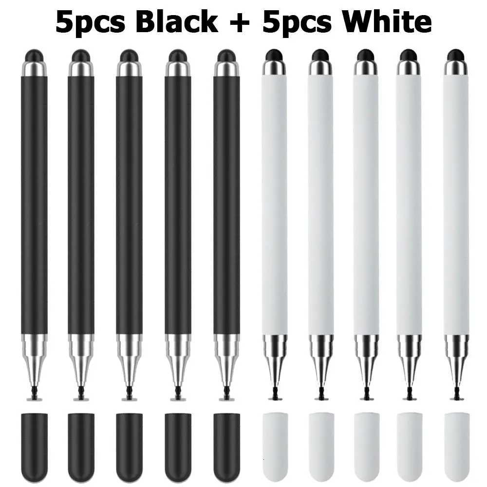 10Pcs Touch Pencil 2 in 1 Universal Stylus Pen for Tablet Laptop IPad IPhone Drawing Sn Tablet Pen for Phone C251201