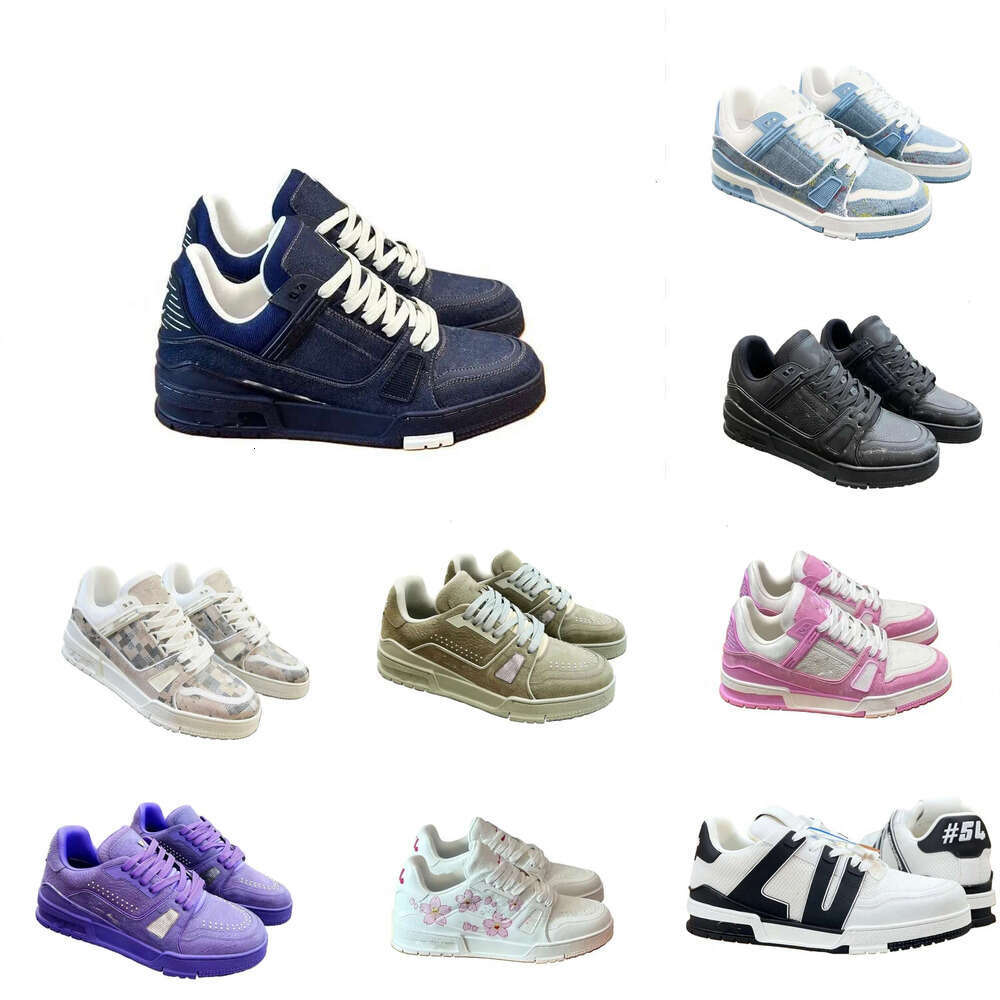 Designer sneakers Womens Mens Trainer shoe luxury trainer Fashion Leather rubber sole Basketball football Run shoes sport tennis athletic Platform dress shoes