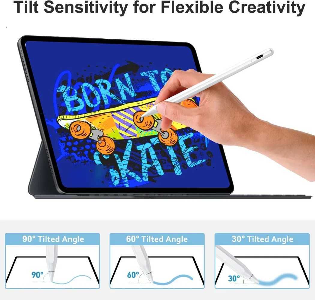 Stylus Pen For iPad Pencil 11th A16 Generation Pencil Palm Rejection Tilt Sensitivity Cpatible 2018-2025 iPad6-10th C2512014