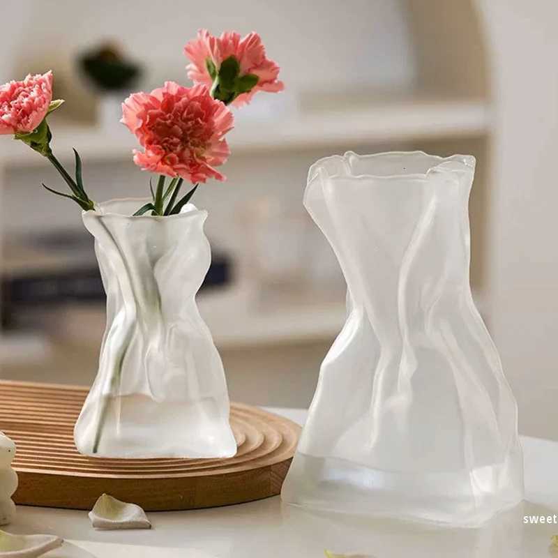 Transparent Flower Vase Creative Desig Hydroponics Plants Pot Fresh Flowers Arrangement Bottle Table Desktop Ornaments Y251201