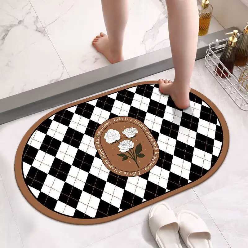 Carpet bathro door quick drying non-slip foot pad diat d strong absorbent pad toilet cushion non-slip strong absorbent H251129