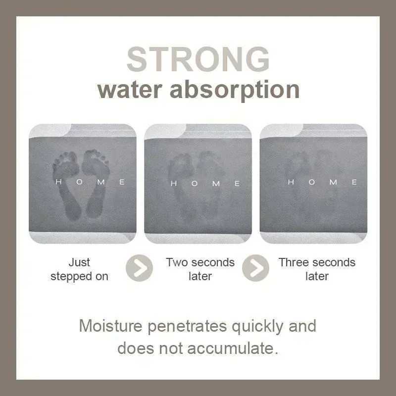 Bathro Mat Rug Bath Mat Water Absorbent Non-Slip Quick Dry Bath Mats for Bathtub Shower Ro Ideal Supplies He Decor H251129