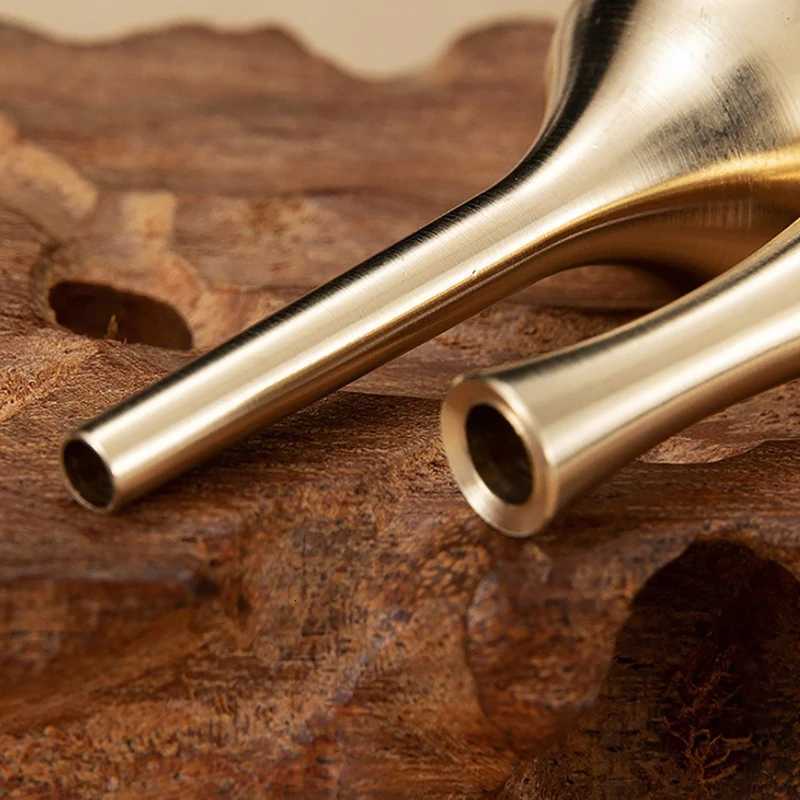 Nordic Mini e Copper Vase Plated Golden Flower He Decoration Living Ro Antique Scandinavian Vases Y251201