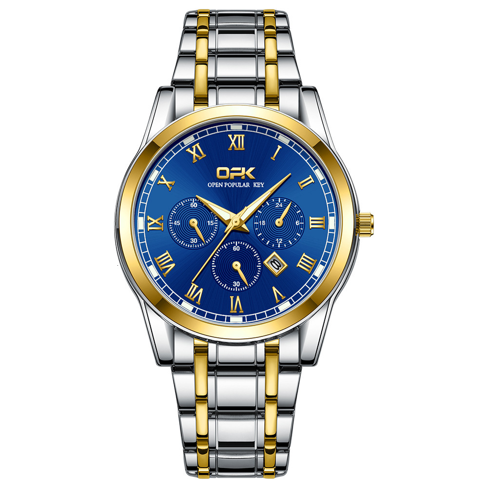 OPK Free Shipping New Designer Watch Manufacturer Hot Selling Dropshipping Cross-border Luminous Quartz Watch Men's Watch Male Watch