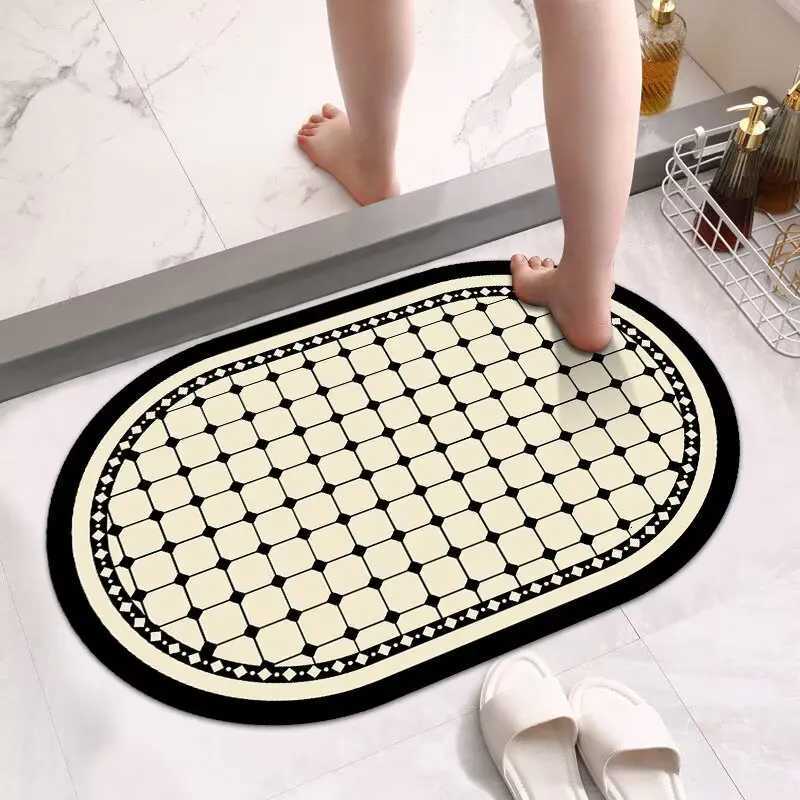 Soft diat d bathro absorbent floor mat non-slip quick-drying foot mat toilet door mat toilet carpet H251129