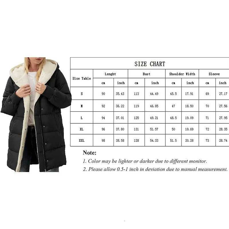 Womens Winter Warm Coats Sherpa Fleece Lined Long Hooded Puffer JacketT251201