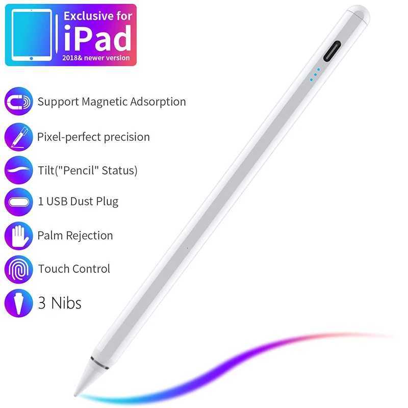 Stylus Pen For Pencil with LED Power Indicators Palm Rejection Touch Pencil for 2022 2021 2020 2019 2018 iPad pencil C251201
