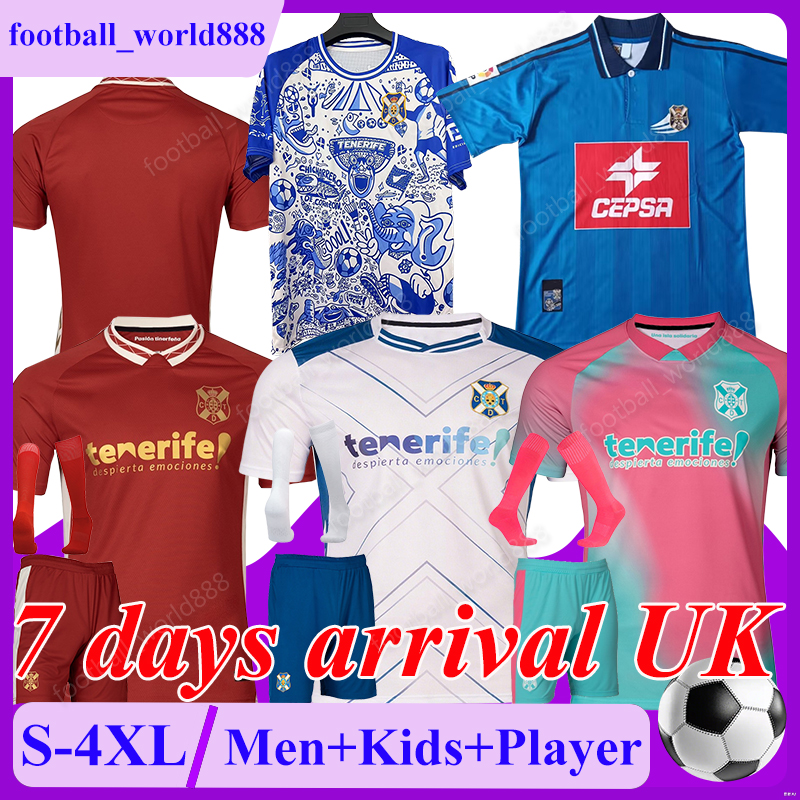 4XL CD Tenerife 25 26 Soccer Jerseys camiseta LUISMI CRUZ 2025 Football Shirts MAIKEL.M AITOR SANZ football kits DAVID RUEZ. LEON GUERRERO SALVI.C Men Kids Kits Socks Set
