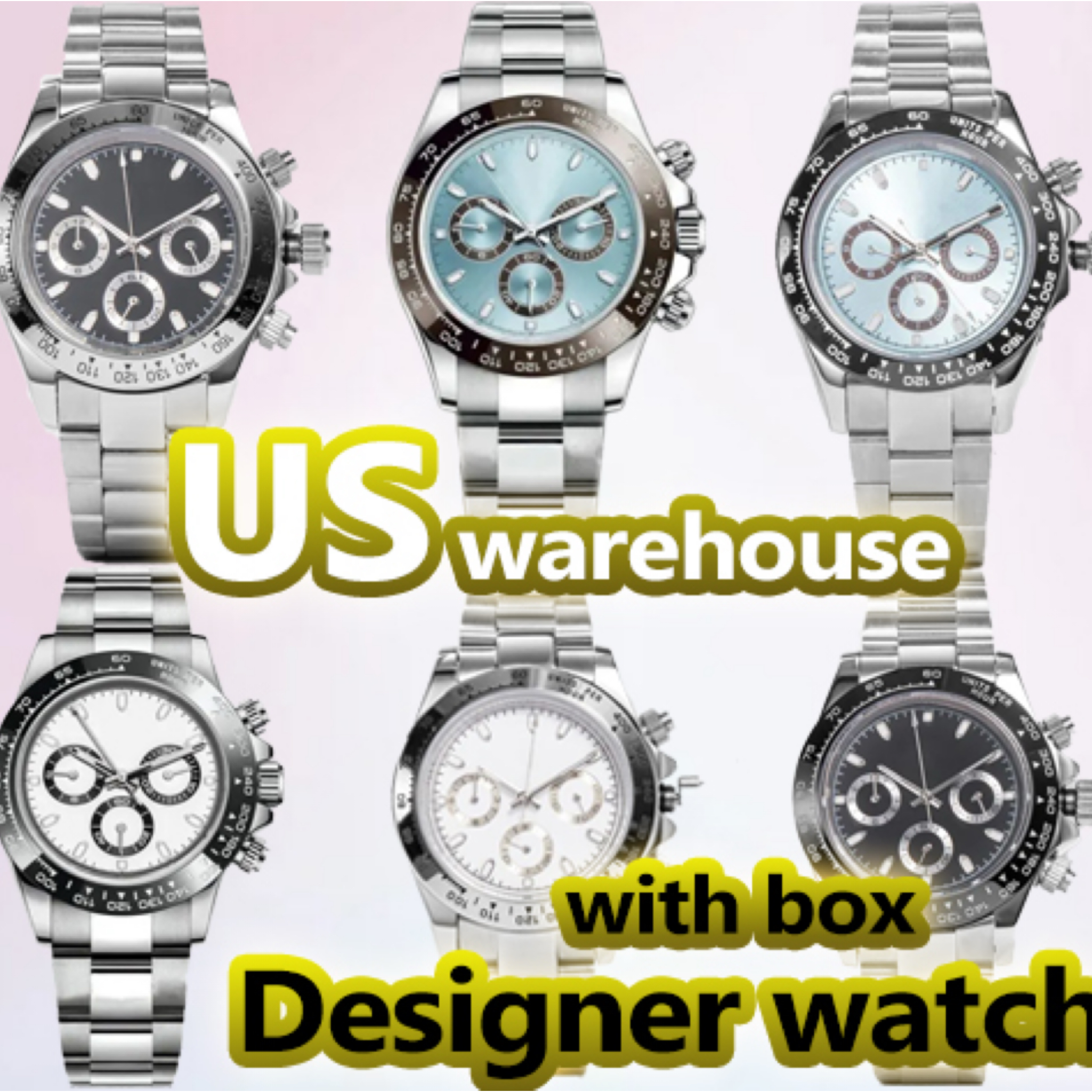 designer watch luxury watch mechanical watches men stainless steel bracelet montre watch add box